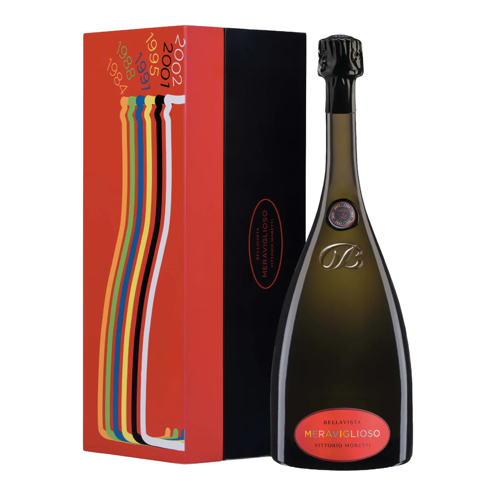 Bellavista, Franciacorta Vittorio Moretti Meraviglioso Extra brut, Magnum cassa legno 1500 ml