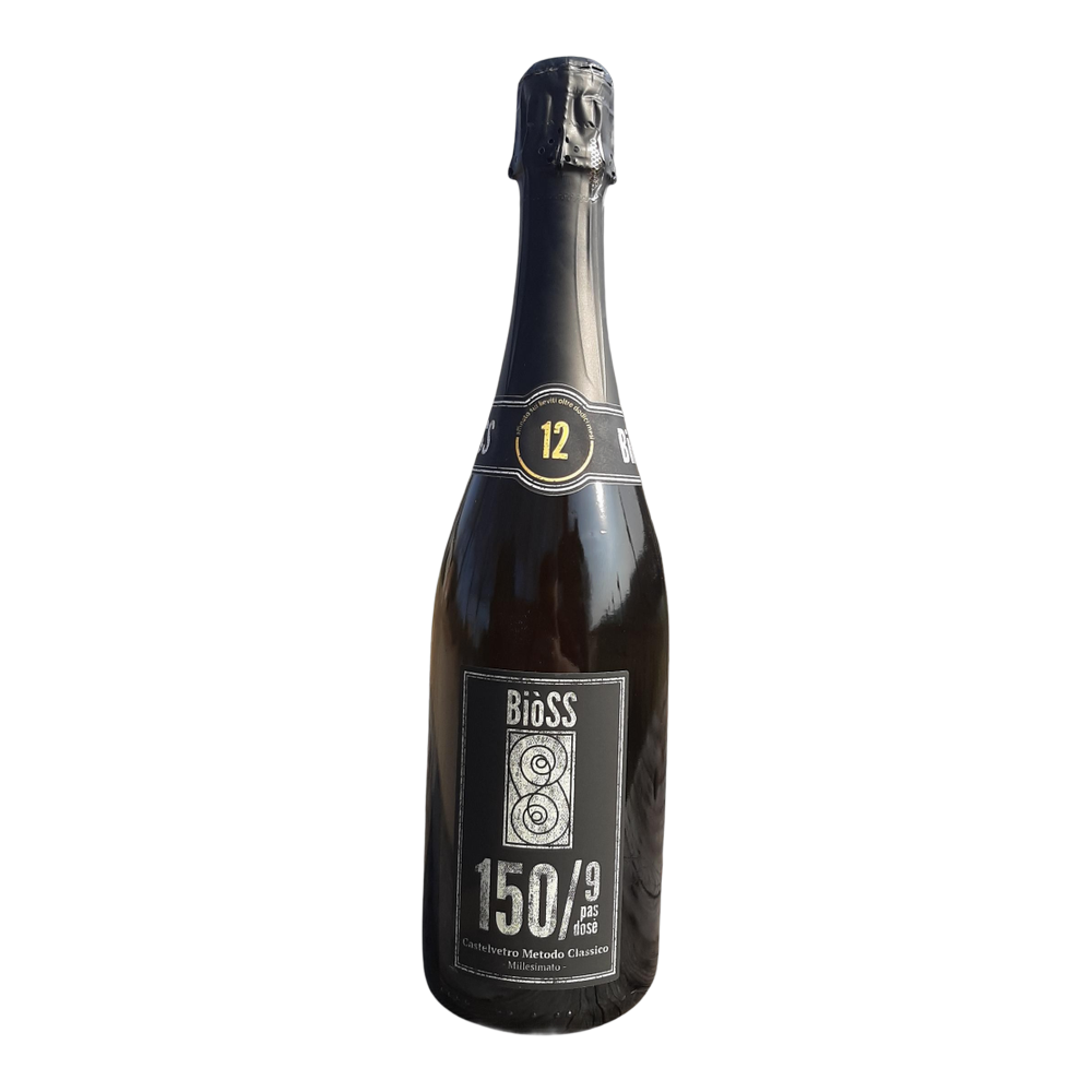 BiòSS, 150/9 Blanc de Noirs Millesimato Pas dosé 2021, Bottiglia 750 ml