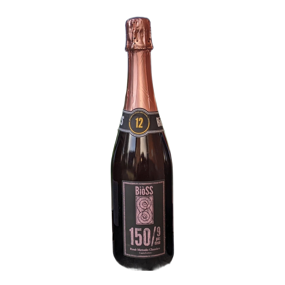 BiòSS, 150/9 Rosé Millesimato Pas dosé 2023, Bottiglia 750 ml