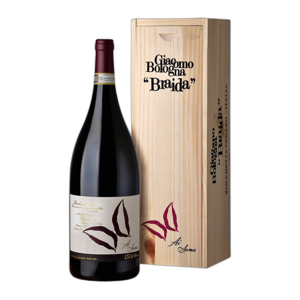 Braida Giacomo Bologna, Barbera d'Asti Ai Suma 2021, Doppia Mgm cassa legno 3000 ml