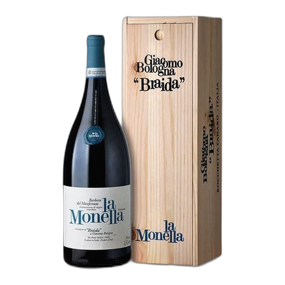 Braida Giacomo Bologna, Barbera del Monferrato Vivace La Monella 2024, Magnum cassa legno 1500 ml