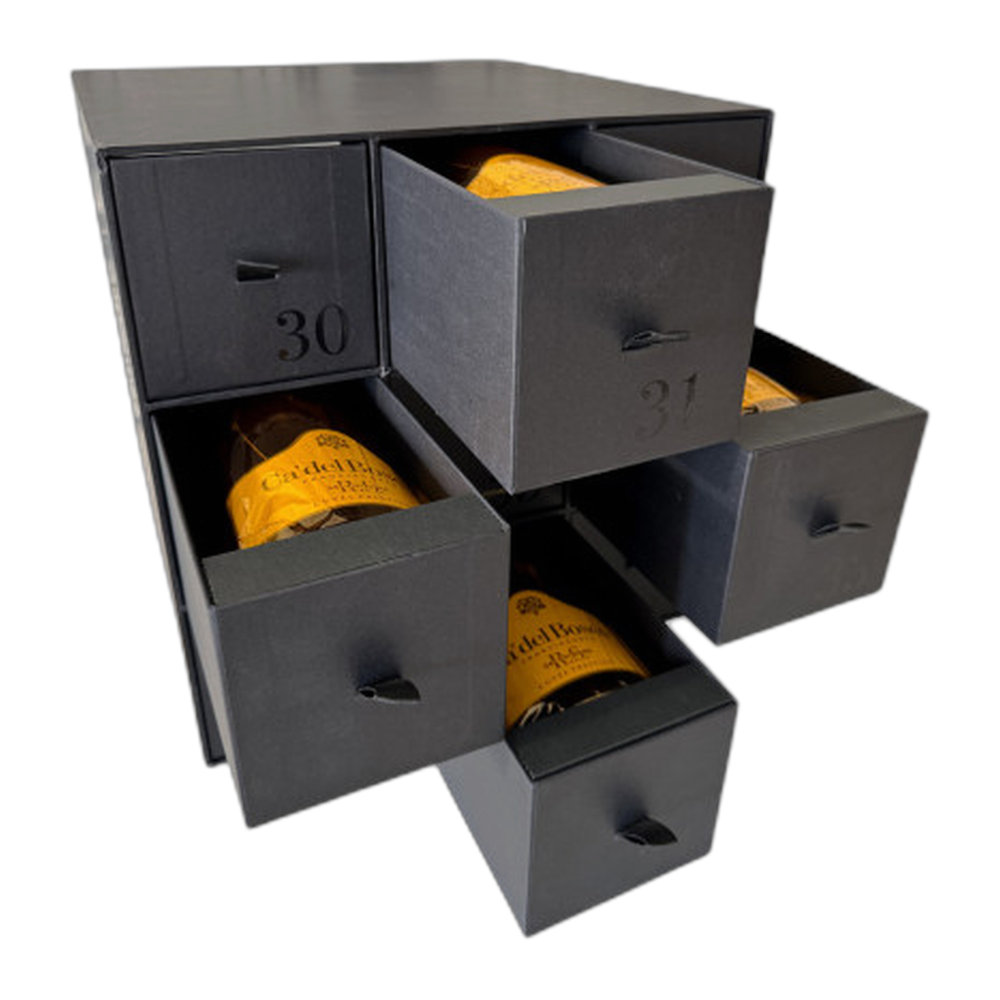 Ca' del Bosco, Franciacorta Cofanetto 9 bt. Cuvée Prestige RS Ed.30-31-32-33-34, Bottiglia 750 ml