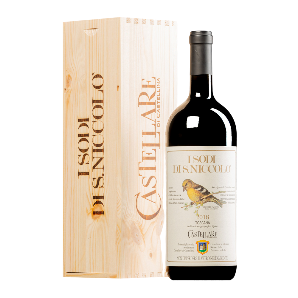 Castellare di Castellina, I Sodi di San Niccolò 2018, Magnum cassa legno 1500 ml