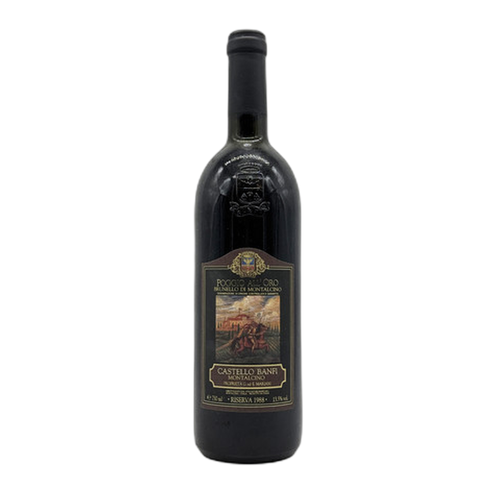 Castello di Banfi a Montalcino, Brunello di Montalcino Riserva Poggio all'Oro 1988, Bottiglia 750 ml