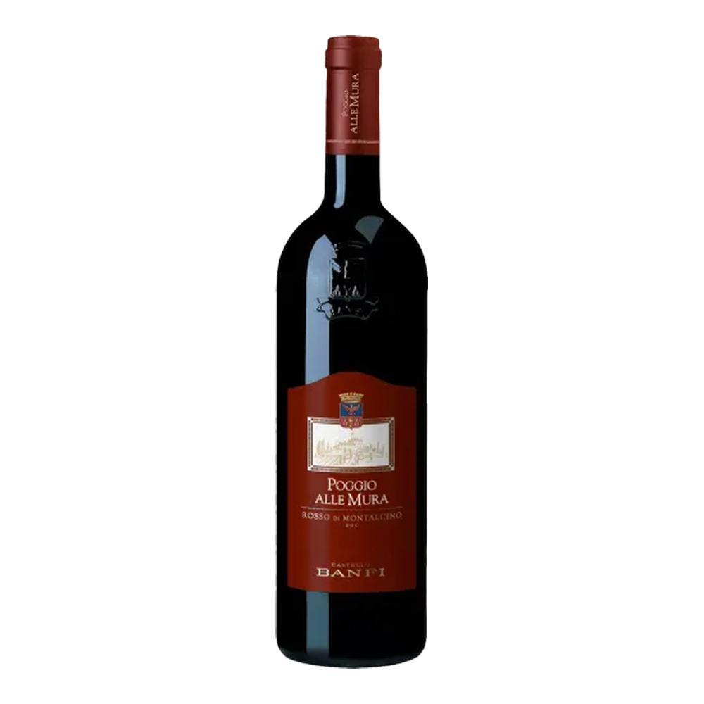 Castello di Banfi a Montalcino, Rosso di Montalcino Poggio alle Mura 2021, Bottiglia 750 ml