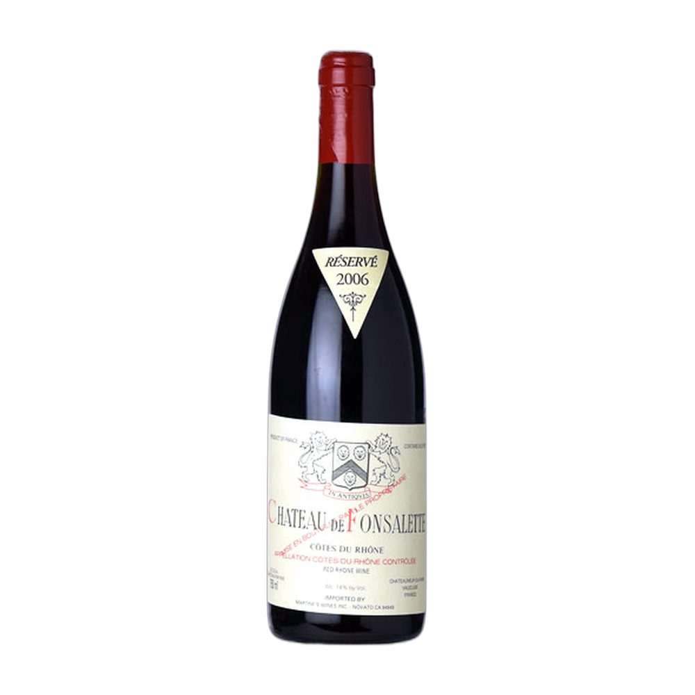 Château de Fonsalette, Côtes du Rhône Rouge 2006, Bottiglia 750 ml