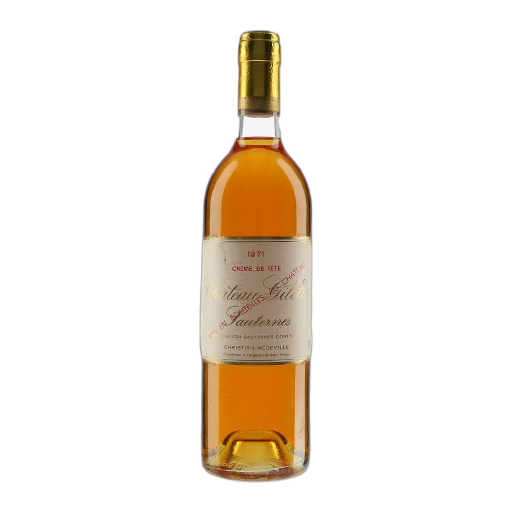 Château Gilette, Sauternes Crème de Tête Château Gilette 1971, Bottiglia 750 ml