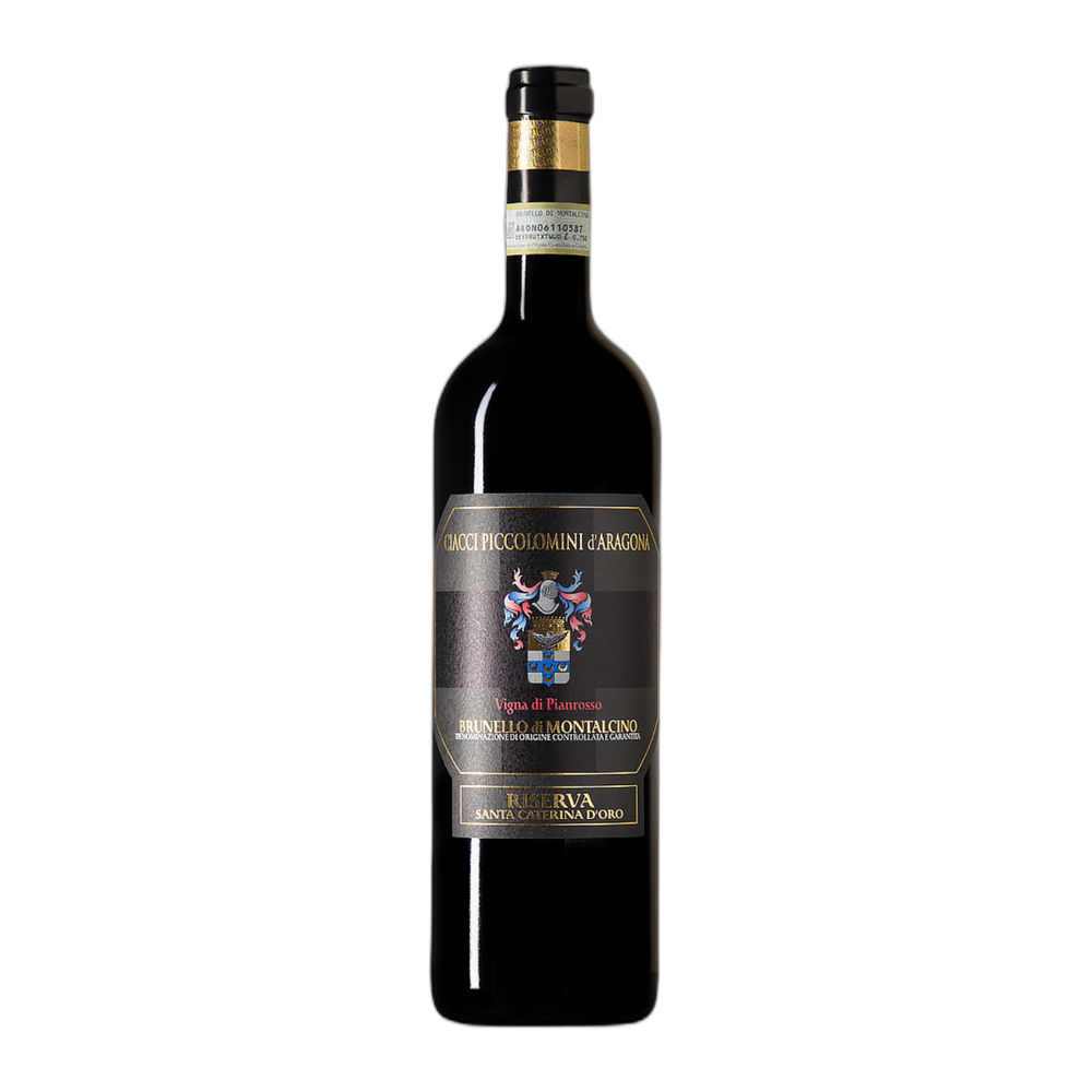 Ciacci Piccolomini d'Aragona, Brunello di Montalcino Riserva Vigna di Pianrosso Santa Caterina d'Oro 2019, Bottiglia 750 ml