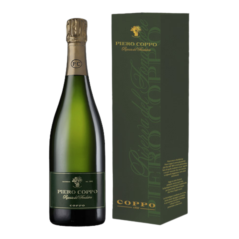 Coppo, Piero Coppo Riserva del Fondatore Brut 2015, Bottiglia con astuccio 750 ml