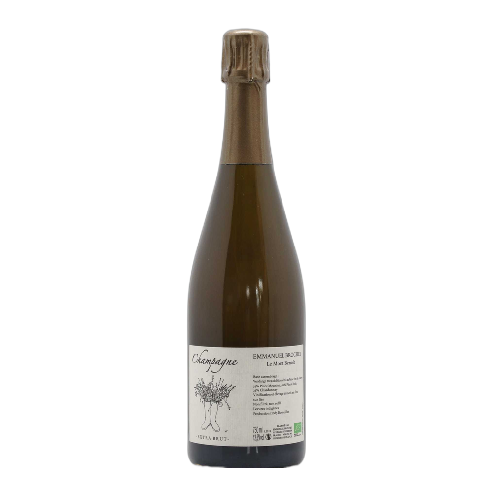 Emmanuel Brochet, Le Mont Benoit Extra brut 1er Cru 2019, Bottiglia 750 ml