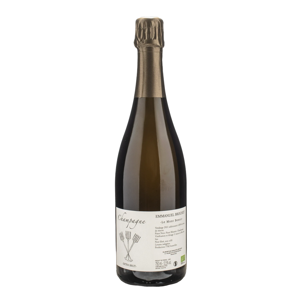 Emmanuel Brochet, Les Hautes Vignes - Le Mont Benoit Extra brut 1er Cru 2017, Bottiglia 750 ml