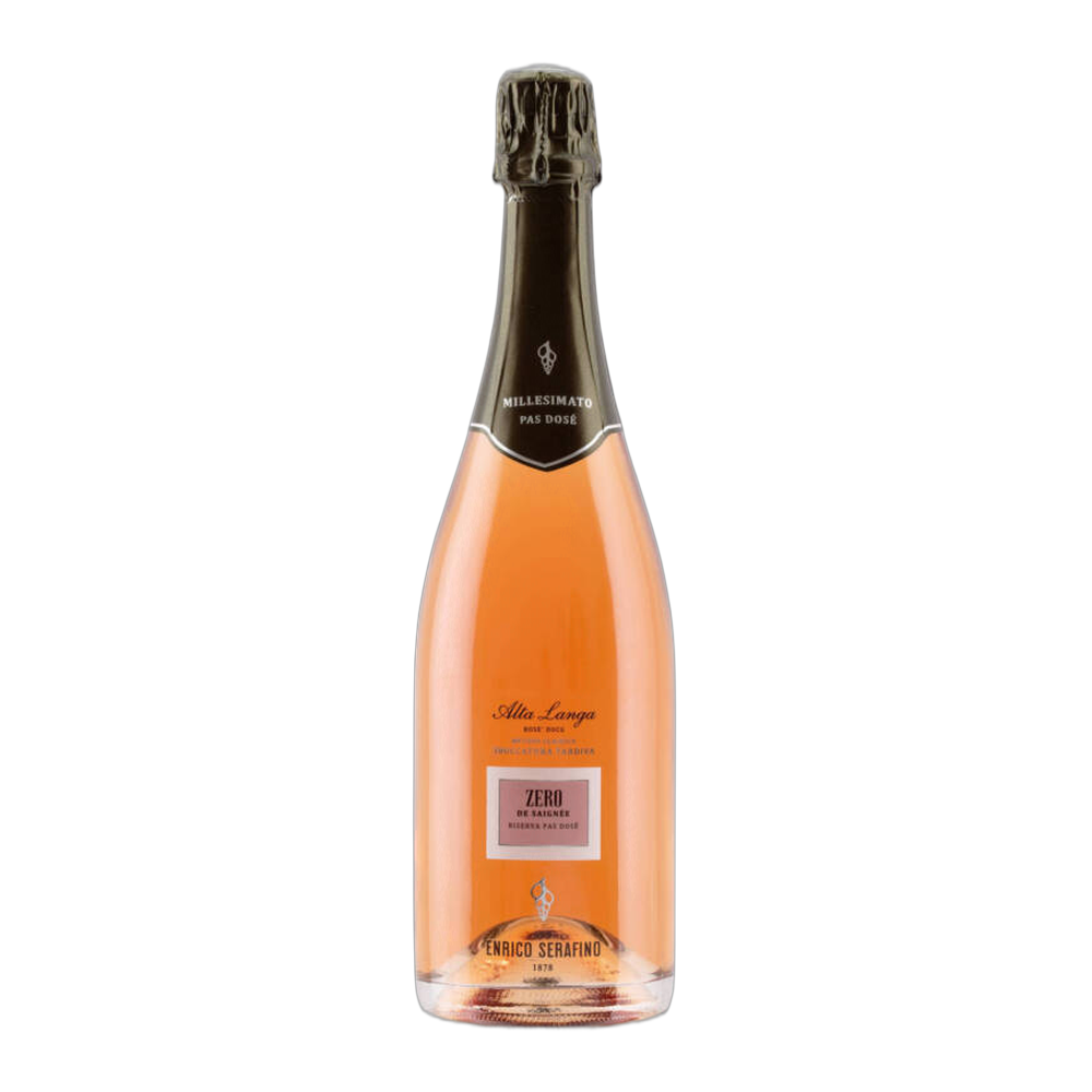 Enrico Serafino, Alta Langa Rosé Riserva Zero de Saignée Pas dosé 2018, Bottiglia 750 ml