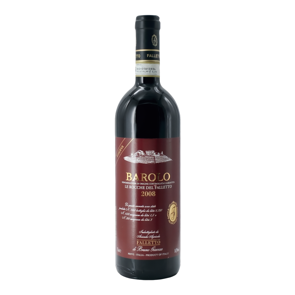 Falletto di Bruno Giacosa, Barolo Riserva Le Rocche del Falletto 2008, Bottiglia 750 ml
