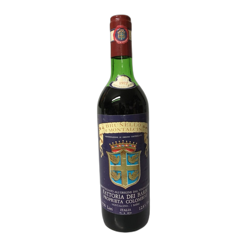 Fattoria dei Barbi, Brunello di Montalcino 1977, Bottiglia 750 ml