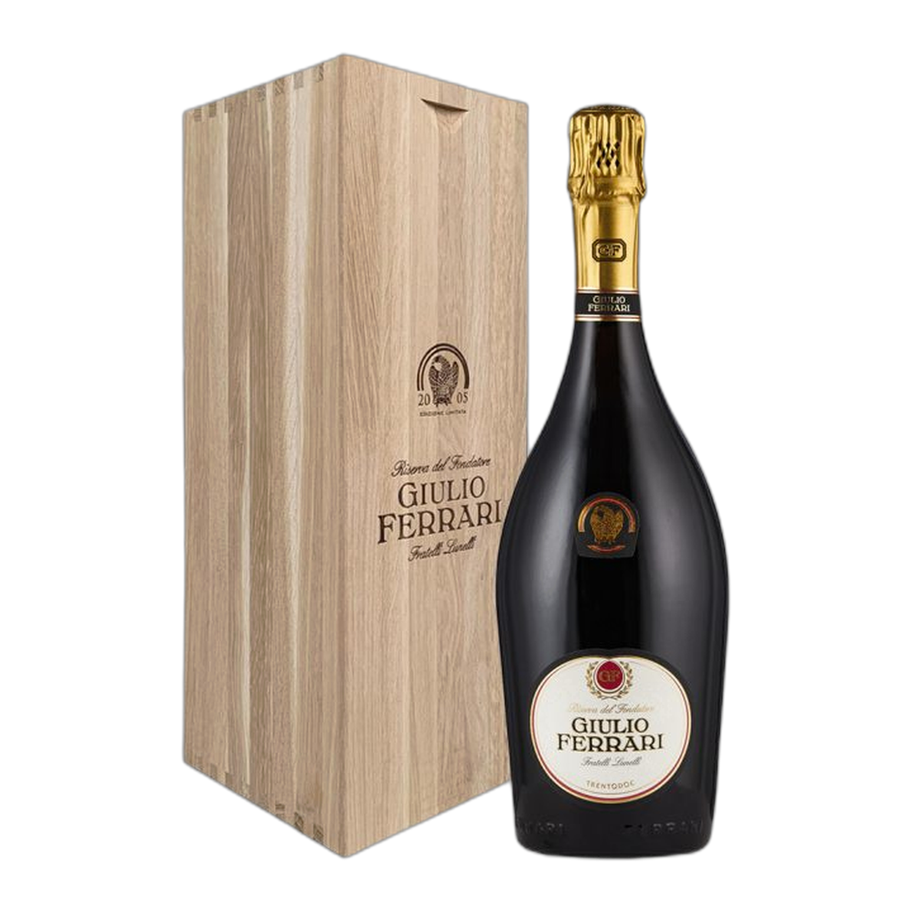 Ferrari, Trentodoc Giulio Ferrari Riserva del Fondatore Collezione Extra brut 2007, Bottiglia cassa legno 750 ml