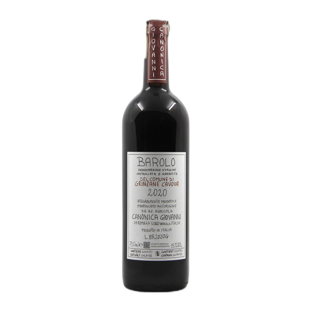 Giovanni Canonica, Barolo del Comune di Grinzane Cavour 2020, Bottiglia 750 ml