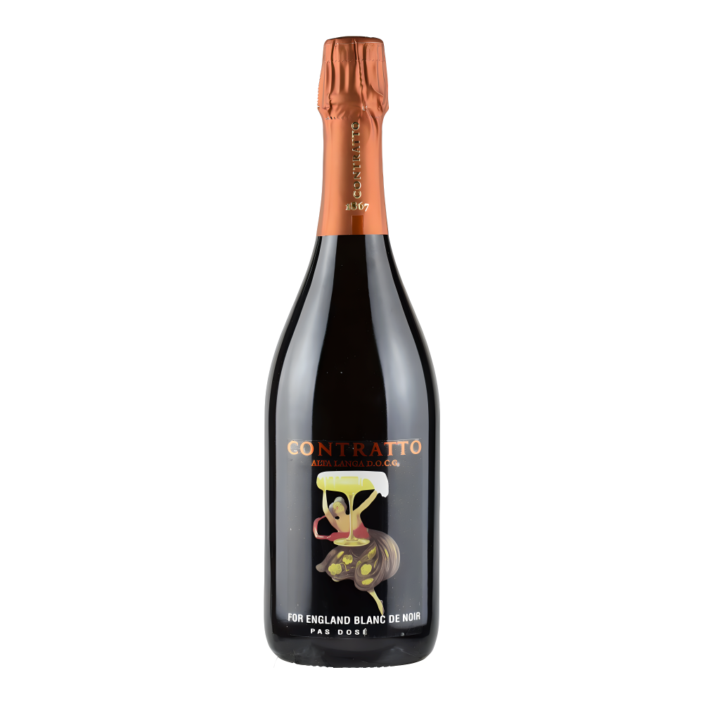 Giuseppe Contratto, Alta Langa For England Blanc de Noirs Pas dosé 2019, Bottiglia 750 ml