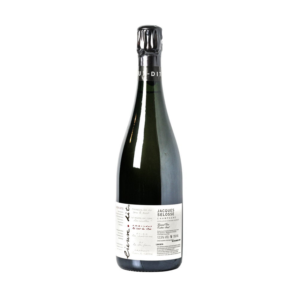 Jacques Selosse, Lieux dits Le Bout du Clos Blanc de Noirs Extra brut Grand Cru, Bottiglia 750 ml