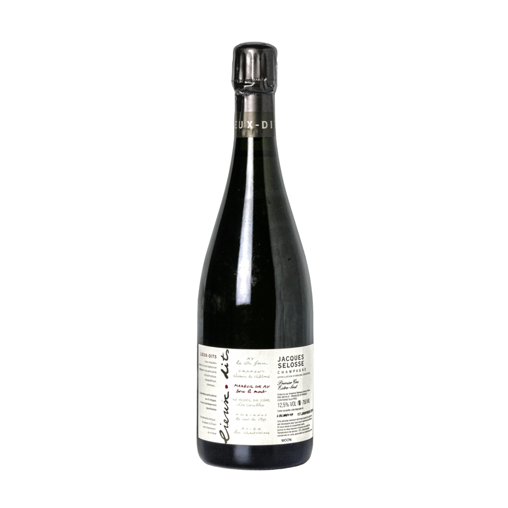 Jacques Selosse, Lieux dits Sous le Mont Blanc de Noirs Extra brut 1er Cru, Bottiglia 750 ml