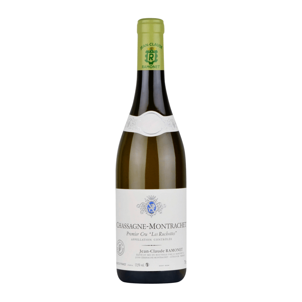 Jean-Claude Ramonet, Chassagne-Montrachet Blanc Les Ruchottes 1er Cru 2018, Bottiglia 750 ml