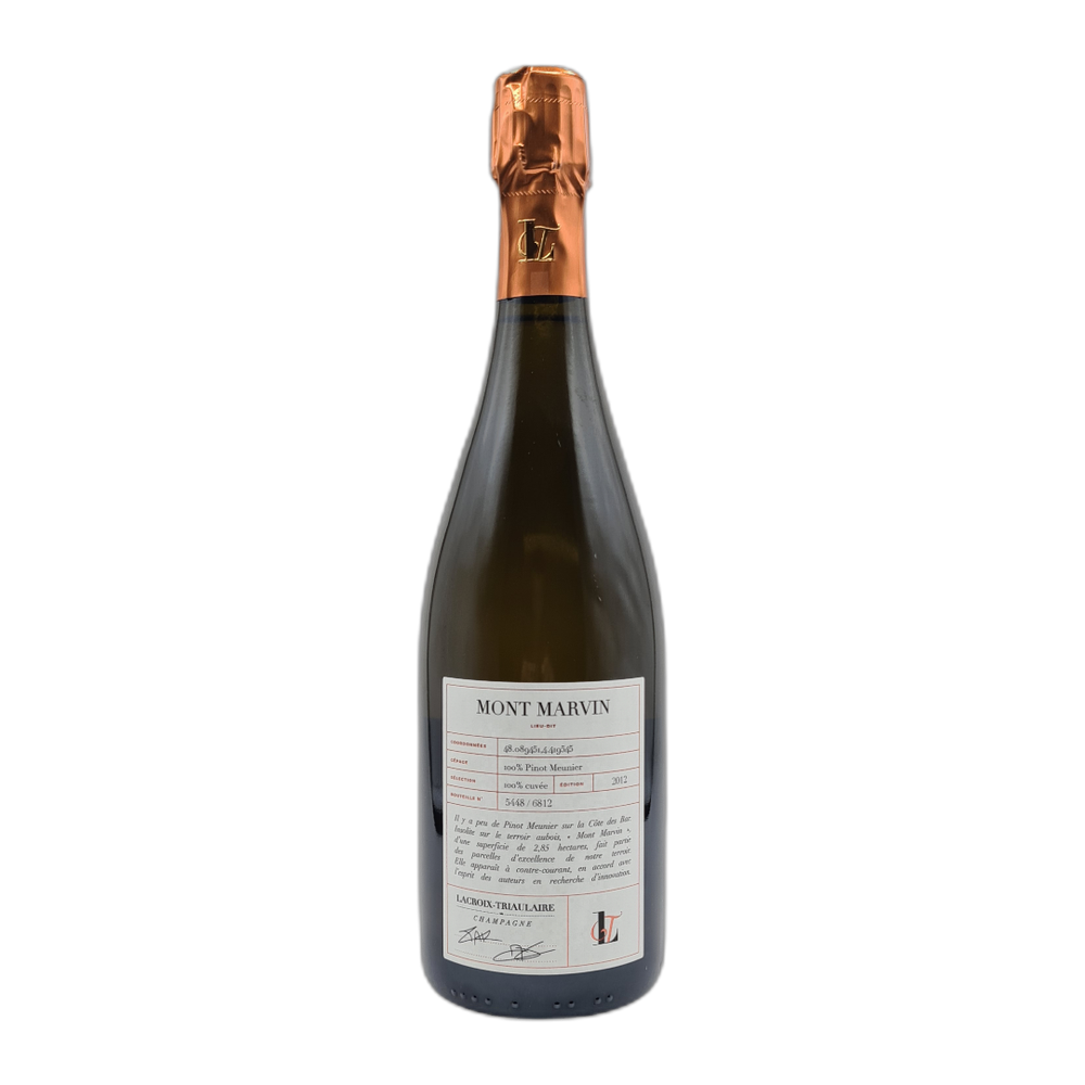 Lacroix-Triaulaire, Mont Marvin Extra brut 2012, Bottiglia 750 ml