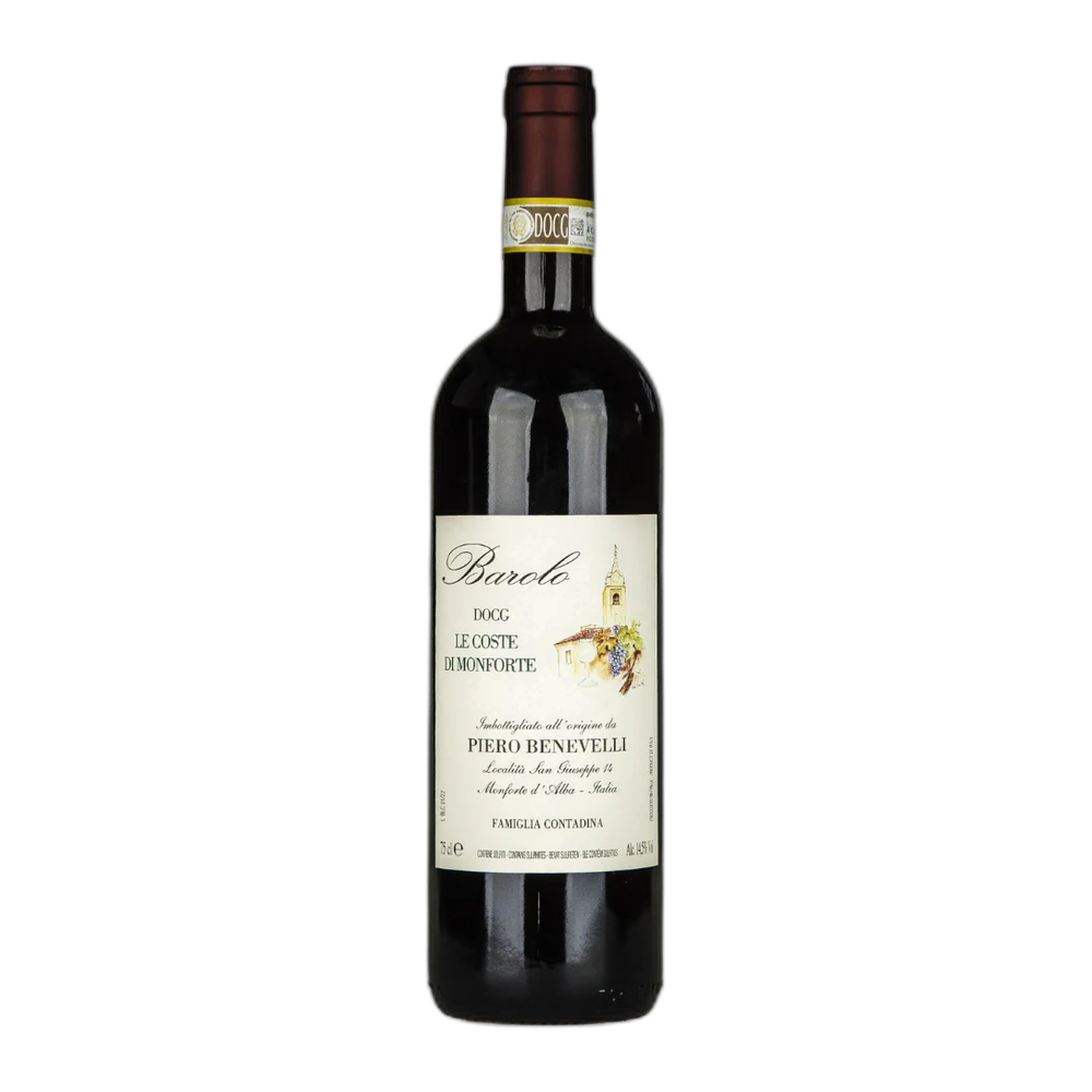 Piero Benevelli, Barolo Le Coste di Monforte 2024, Bottiglia 750 ml