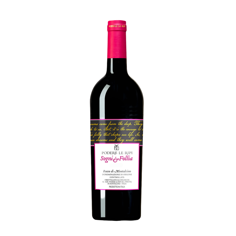Podere Le Ripi, Rosso di Montalcino Sogni e Follia 2020, Bottiglia 750 ml
