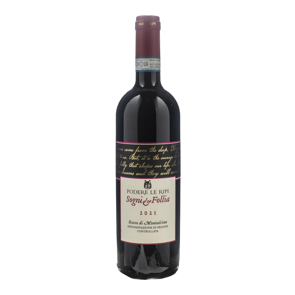 Podere Le Ripi, Rosso di Montalcino Sogni e Follia 2021, Bottiglia 750 ml