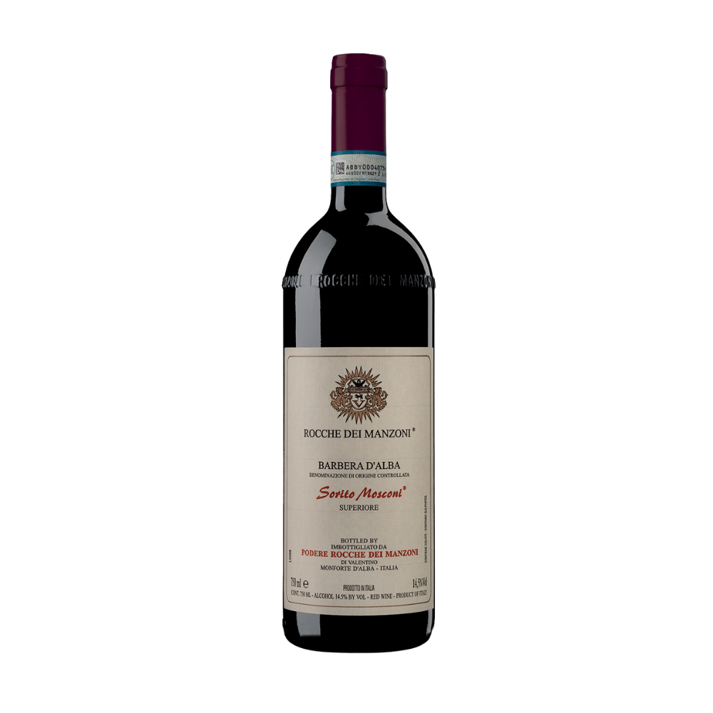 Rocche dei Manzoni, Barbera d'Alba Superiore Sorito Mosconi 2020, Bottiglia 750 ml