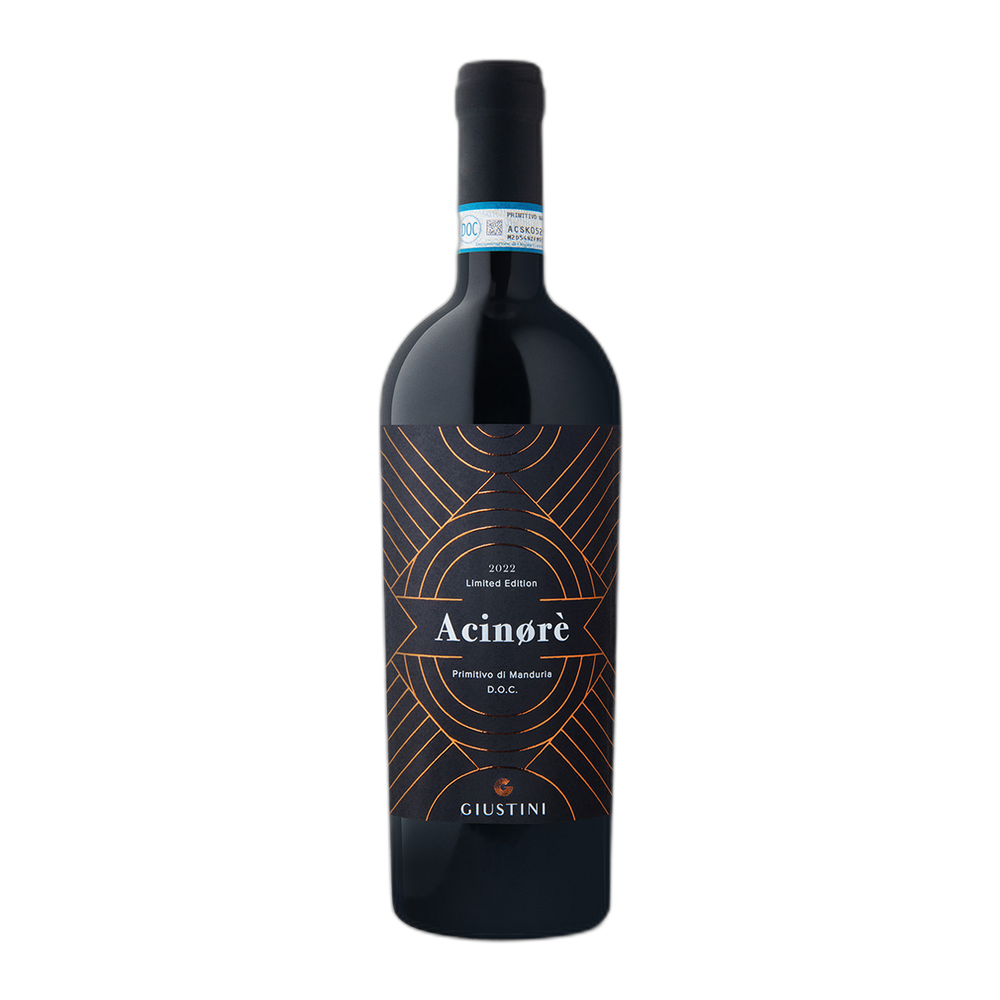 Tenuta Giustini, Primitivo di Manduria Acinørè Limited Edition 2022, Bottiglia 750 ml