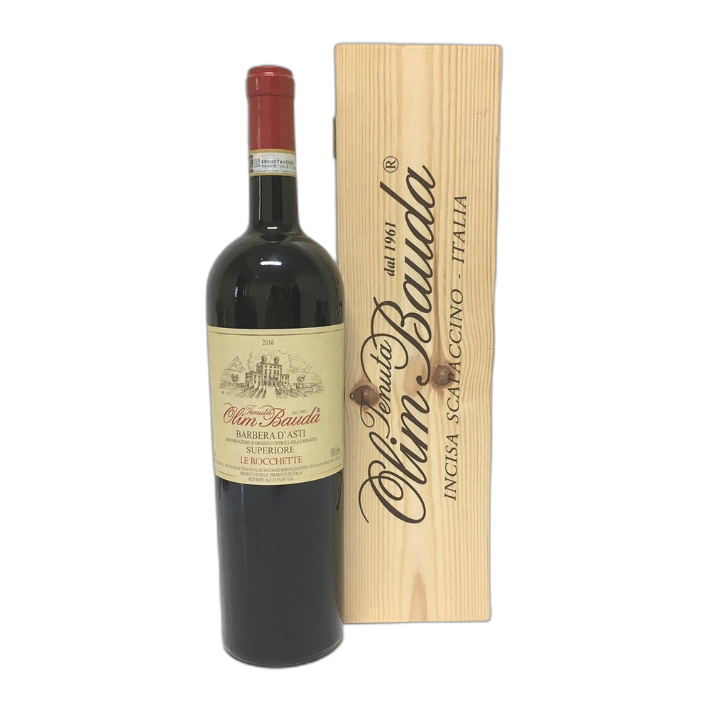 Tenuta Olim Bauda, Barbera d'Asti Superiore Le Rocchette 2021, Doppia Mgm cassa legno 3000 ml